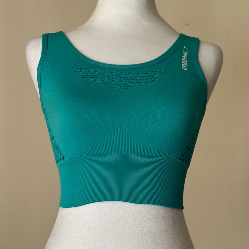 Gymshark Teal Sports Top Size XS